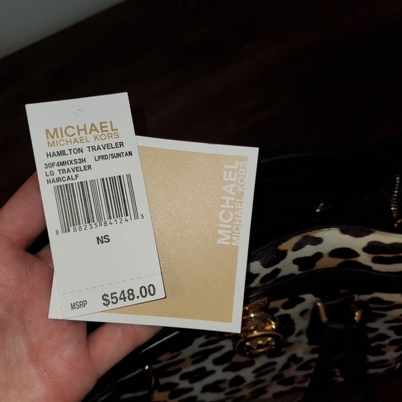 MICHAEL MICHAEL KORS CALF HAIR HAMILTON TOTE - Picture 6 of 10